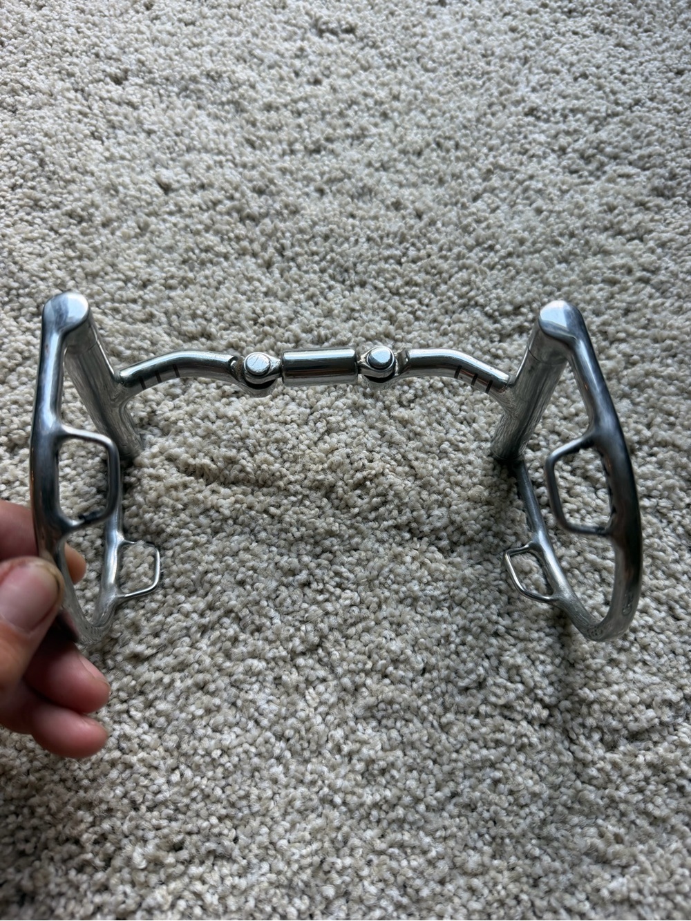 Toklat Myler 5” dring snaffle bit with hooks